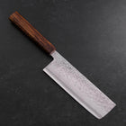 Nakiri Chromax Tsuchime Sumi Urushi Handle 165mm (6.5”)-[Musashi]-[Japanese-Kitchen-Knives]