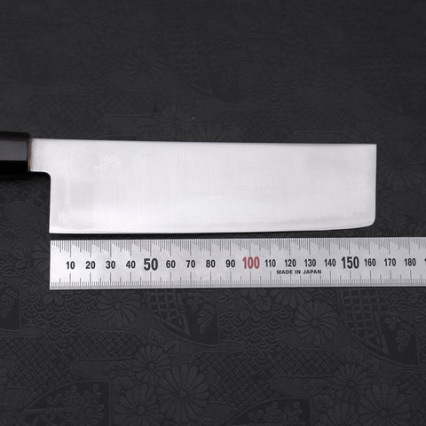 Nakiri HAP-40 Polished Buffalo Ebony Handle 165mm (6.5”)-[Musashi]-[Japanese-Kitchen-Knives]