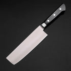 Nakiri Molybdenum Polished Western Black Handle 160mm (6.3”)-[Musashi]-[Japanese-Kitchen-Knives]