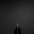 Nakiri Molybdenum Polished Western Black Handle 160mm-[Musashi]-[Japanese-Kitchen-Knives]