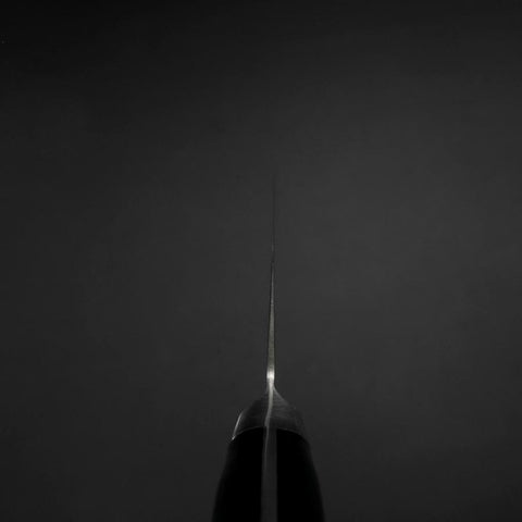 Nakiri Molybdenum Polished Western Black Handle 160mm-[Musashi]-[Japanese-Kitchen-Knives]