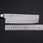 Nakiri Molybdenum Polished Western Black Handle 160mm-[Musashi]-[Japanese-Kitchen-Knives]