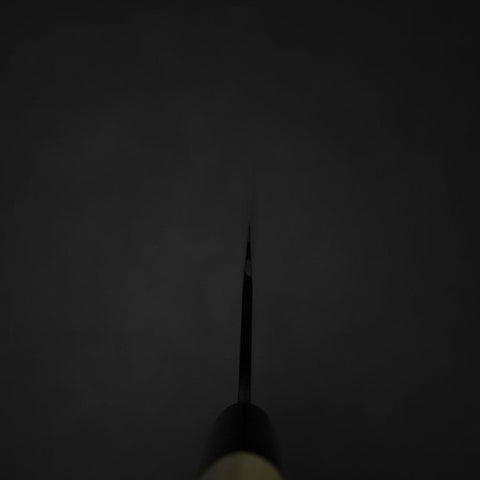 Nakiri SK Steel Kurouchi Kurigata Magnolia Handle 170mm-[Musashi]-[Japanese-Kitchen-Knives]