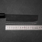 Nakiri SK Steel Kurouchi Kurigata Magnolia Handle 170mm-[Musashi]-[Japanese-Kitchen-Knives]