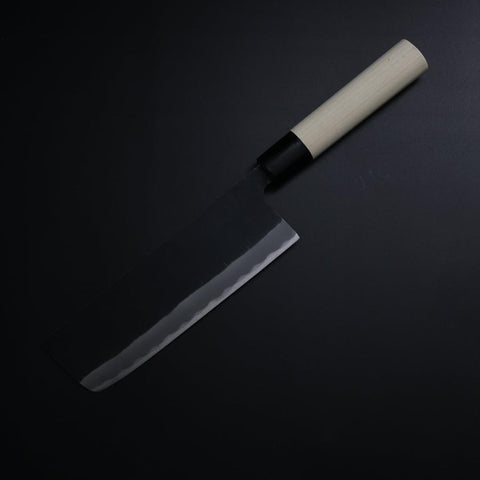 Nakiri SK Steel Kurouchi Magnolia Handle 170mm (6.7”)-[Musashi]-[Japanese-Kitchen-Knives]