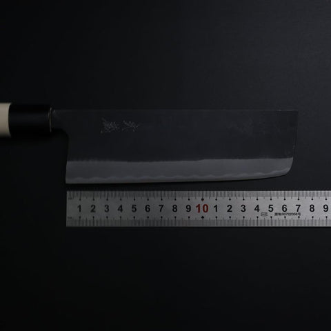 Nakiri SK Steel Kurouchi Magnolia Handle 170mm-[Musashi]-[Japanese-Kitchen-Knives]