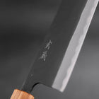 Nakiri SK Steel Kurouchi Oak Handle 170mm (6.7”)-[Musashi]-[Japanese-Kitchen-Knives]