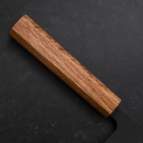Nakiri SK Steel Kurouchi Oak Handle 170mm (6.7”)-[Musashi]-[Japanese-Kitchen-Knives]