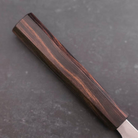 Nakiri SKD11 Nashiji Ebony Handle 165mm (6.5”)-[Musashi]-[Japanese-Kitchen-Knives]