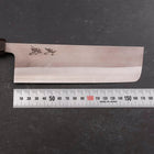 Nakiri SKD11 Nashiji Ebony Handle 165mm (6.5”)-[Musashi]-[Japanese-Kitchen-Knives]