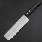 Nakiri SKD12 Polished Western Black Handle 165mm (6.5”)-[Musashi]-[Japanese-Kitchen-Knives]