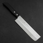 Nakiri SKD12 Polished Western Black Handle 165mm (6.5”)-[Musashi]-[Japanese-Kitchen-Knives]