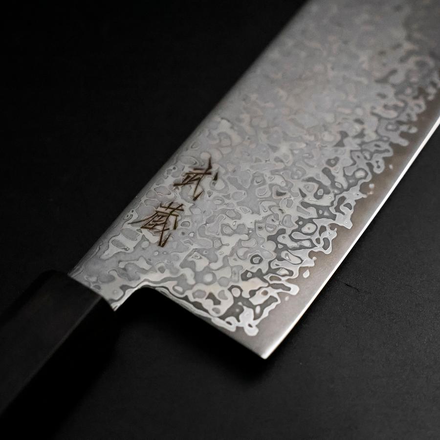 牛刀 SLD 浪 ニッケルダマスカス 黒檀水牛柄 210mm – MUSASHI