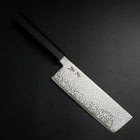 Nakiri SLD Black Damascus Ebony Handle 170mm-[Musashi]-[Japanese-Kitchen-Knives]
