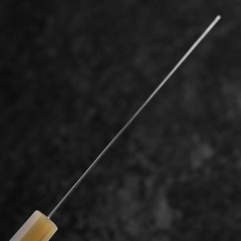 Nakiri SLD Mirror Buffalo Light Pink Maple Handle 170mm-[Musashi]-[Japanese-Kitchen-Knives]