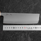 Nakiri SLD Mirror Buffalo Light Pink Maple Handle 170mm-[Musashi]-[Japanese-Kitchen-Knives]