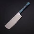 Nakiri SLD Mirror Coral Shore Handle 170mm (6.7”)-[Musashi]-[Japanese-Kitchen-Knives]