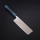 Nakiri SLD Mirror Coral Shore Handle 170mm (6.7”)-[Musashi]-[Japanese-Kitchen-Knives]