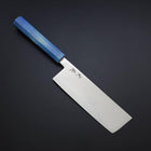 Nakiri SLD Mirror Shoreline Handle 170mm (6.7”)-[Musashi]-[Japanese-Kitchen-Knives]