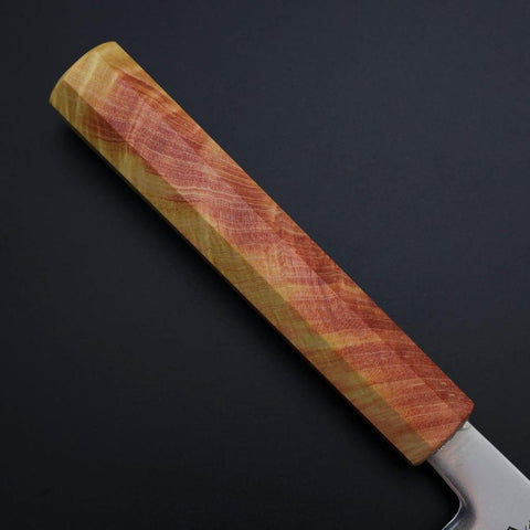 Nakiri SLD Mirror Sunset Orange Handle 170mm (6.7”)-[Musashi]-[Japanese-Kitchen-Knives]