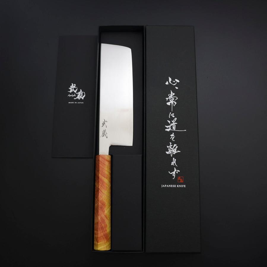 Nakiri SLD Mirror Sunset Orange Handle 170mm – MUSASHI