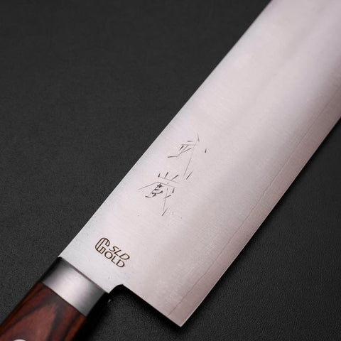 Nakiri SLD Polished Western Handle 165mm-[Musashi]-[Japanese-Kitchen-Knives]