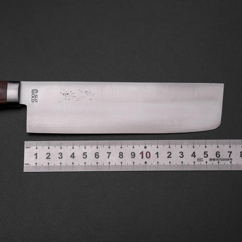 Nakiri SLD Polished Western Handle 165mm-[Musashi]-[Japanese-Kitchen-Knives]