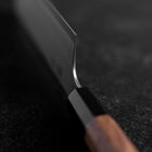 Nakiri Silver Steel #3 Kasumi Buffalo Walnut Handle 165mm (6.5”)-[Musashi]-[Japanese-Kitchen-Knives]