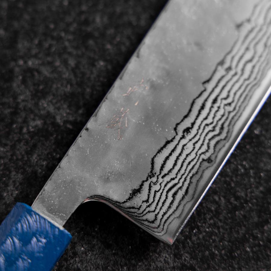 牛刀 AUS-10 梨地 ダマスカス 紫漆柄 210mm – MUSASHI