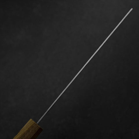 Nakiri Silver Steel #3 Nashiji Olive Handle 165mm-[Musashi]-[Japanese-Kitchen-Knives]