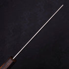 Nakiri Silver Steel #3 Nashiji Sumi Urushi Handle 165mm (6.5”)-[Musashi]-[Japanese-Kitchen-Knives]