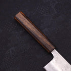Nakiri Silver Steel #3 Nashiji Sumi Urushi Handle 165mm (6.5”)-[Musashi]-[Japanese-Kitchen-Knives]