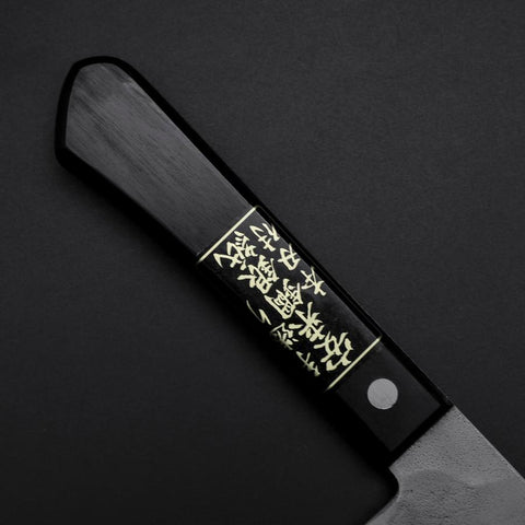 Nakiri Silver Steel #3 Nashiji Western Handle 170mm-[Musashi]-[Japanese-Kitchen-Knives]