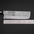 Nakiri Silver Steel #3 Nashiji Western Handle 170mm-[Musashi]-[Japanese-Kitchen-Knives]