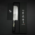 Nakiri Silver Steel #3 Nashiji Western Handle 170mm-[Musashi]-[Japanese-Kitchen-Knives]