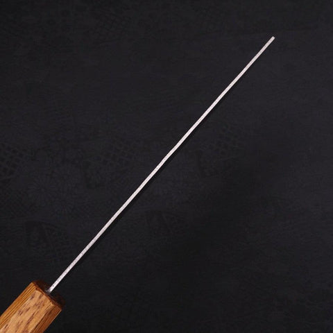 Nakiri Silver Steel #3 Nashiji Yaki Urushi Handle 165mm (6.5”)-[Musashi]-[Japanese-Kitchen-Knives]