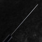 Nakiri Silver Steel #3 Nawame Damascus Dark Blue Urushi Handle 165mm (6.5”)-[Musashi]-[Japanese-Kitchen-Knives]