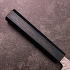 Nakiri Silver Steel #3 Nawame Damascus Dark Blue Urushi Handle 165mm-[Musashi]-[Japanese-Kitchen-Knives]