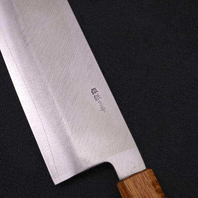 Nakiri Silver Steel #3 Polished Yaki-Urushi Handle 165mm-Silver steel #3-Polished-Japanese Handle-[Musashi]-[Japanese-Kitchen-Knives]