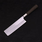 Nakiri Silver Steel #3 Walnut Handle 165mm (6.5”)-[Musashi]-[Japanese-Kitchen-Knives]