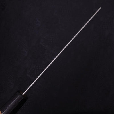Nakiri Stainless Clad Aogami-Super Suname Walnut Handle 165mm-Aogami Super-Tsuchime-Japanese Handle-[Musashi]-[Japanese-Kitchen-Knives]