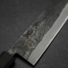 Nakiri Stainless Clad Blue Steel #2 Kurouchi Rubber Handle 165mm (6.5”)-[Musashi]-[Japanese-Kitchen-Knives]