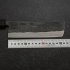 Nakiri Stainless Clad Blue Steel #2 Kurouchi Rubber Handle 165mm (6.5”)-[Musashi]-[Japanese-Kitchen-Knives]