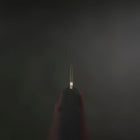 Nakiri Stainless Clad Blue Super Polished Western Black Red Handle 160mm (6.3”)-[Musashi]-[Japanese-Kitchen-Knives]