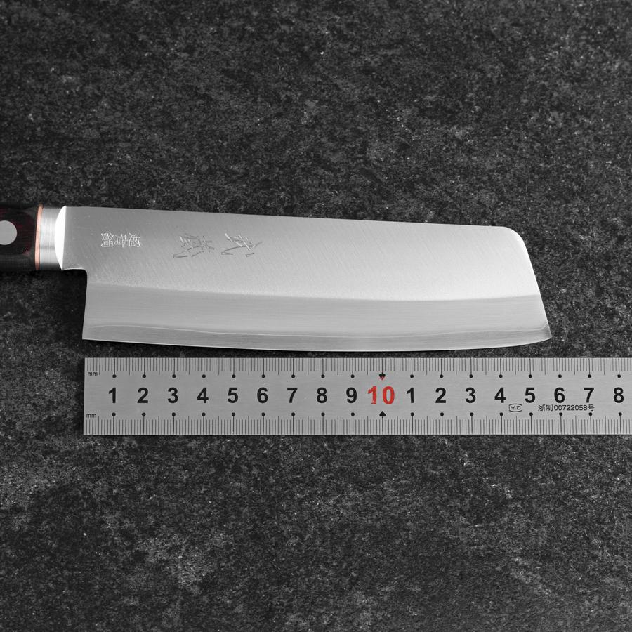 菜切 青紙スーパー 黒打槌目 洋風柄 165mm – MUSASHI