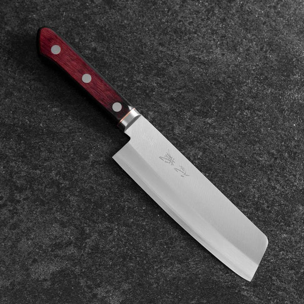 菜切 青紙スーパー 黒打槌目 洋風柄 165mm – MUSASHI