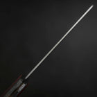 Nakiri Stainless Clad Blue Super Polished Western Black Red Handle 160mm (Tsuba-nashi) (6.3”)-[Musashi]-[Japanese-Kitchen-Knives]