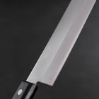 Nakiri Stainless Clad White Steel #2 Polished Western Black Handle 150mm (5.9”)-[Musashi]-[Japanese-Kitchen-Knives]