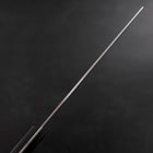Nakiri Stainless Clad White Steel #2 Polished Western Black Handle 150mm (5.9”)-[Musashi]-[Japanese-Kitchen-Knives]