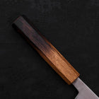 Nakiri Stainless Clad White Steel #2 Polished Yaki Urushi Handle 165mm (6.5”)-[Musashi]-[Japanese-Kitchen-Knives]